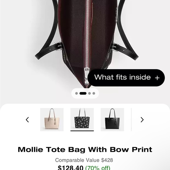 Coach Black and White Tote Bag - Picture 8 of 16